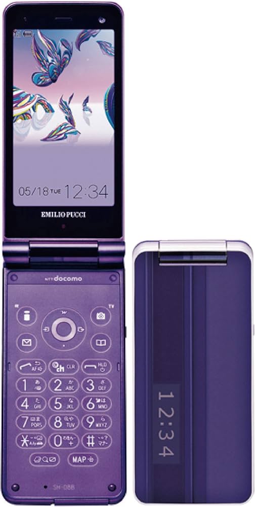 Amazon.co.jp: Sharp SH-08B Florence Purple Mobile Phone White ROM